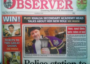 windsor observer front page