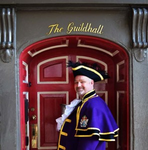 at the guildhall door