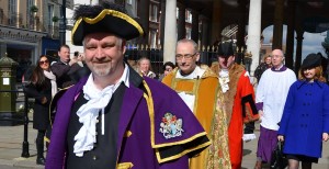 RBWM Town Crier heading the Mayors Easter Procession