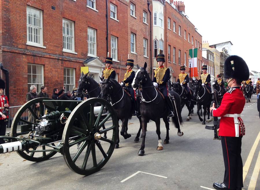 Irish state visit parade